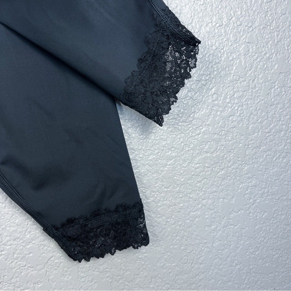 Savage X Fenty NWT Hotline Lace-Trimmed High-Waist Legging, Black Caviar 2X - Picture 5 of 13